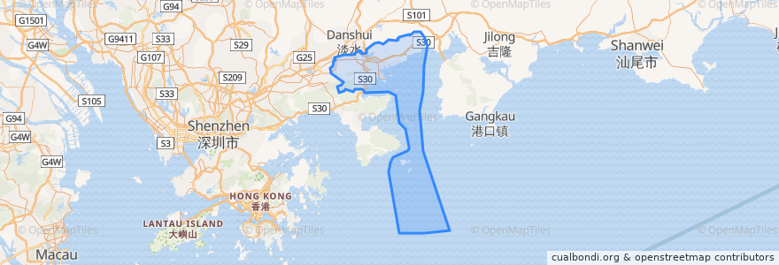 Mapa de ubicacion de 惠州大亚湾经济技术开发区.