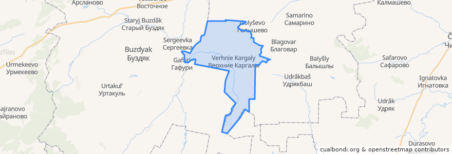 Mapa de ubicacion de Каргалинский сельсовет.