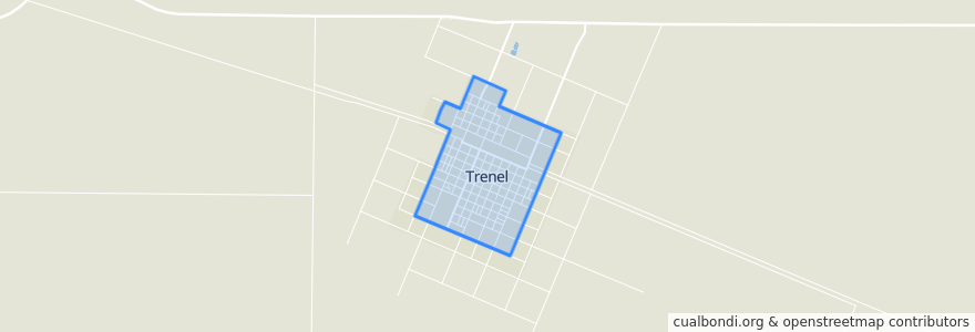 Mapa de ubicacion de Trenel.