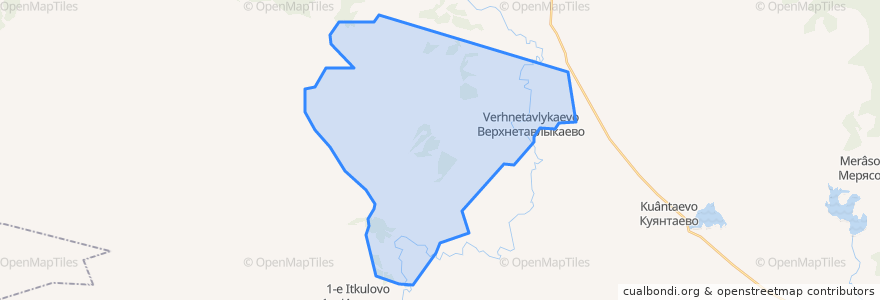 Mapa de ubicacion de Тавлыкаевский сельсовет.