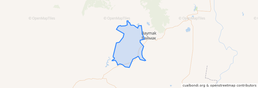 Mapa de ubicacion de Акмурунский сельсовет.