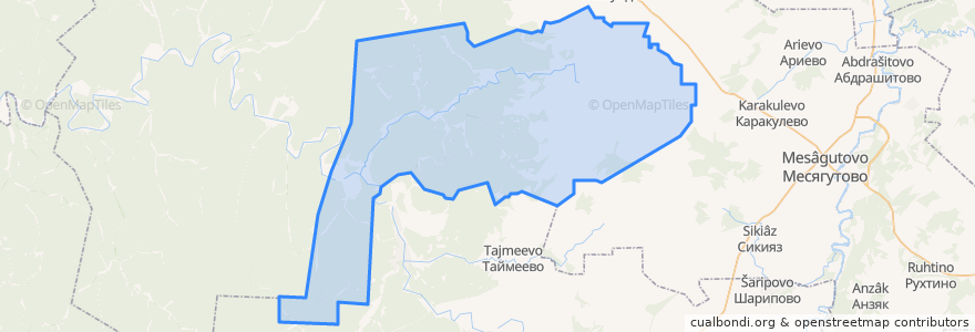 Mapa de ubicacion de Михайловский сельсовет.