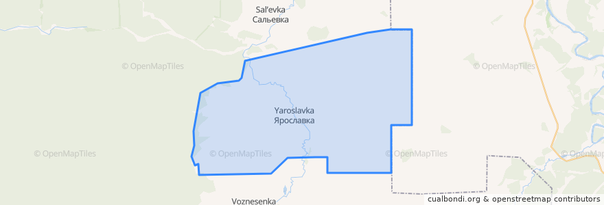 Mapa de ubicacion de Ярославский сельсовет.