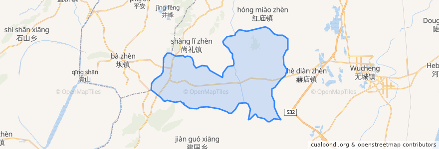 Mapa de ubicacion de Kaicheng.