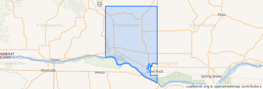Mapa de ubicacion de Town of Buena Vista.