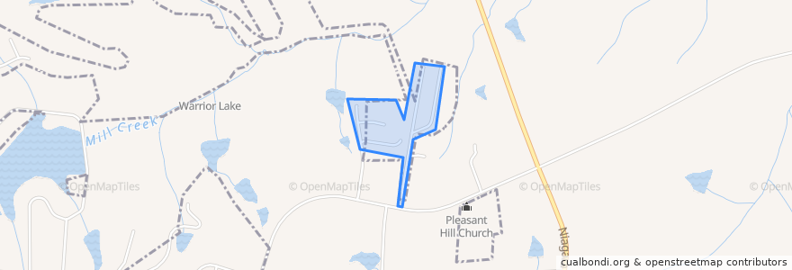 Mapa de ubicacion de Town of Southern Pines.