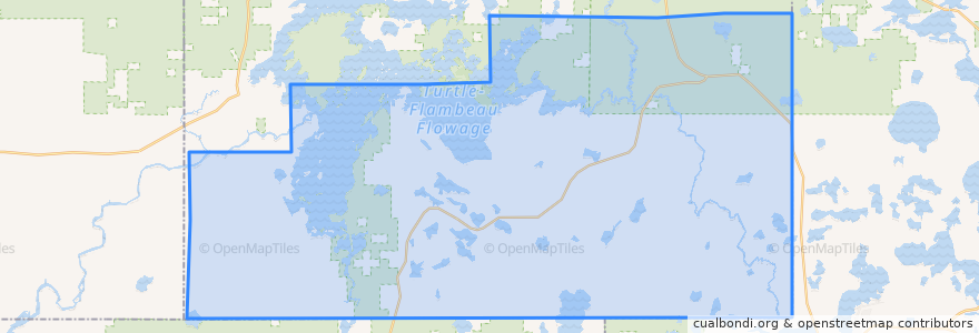 Mapa de ubicacion de Town of Sherman.