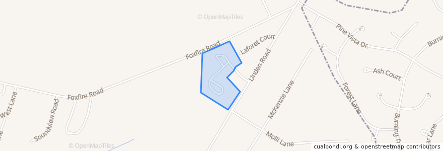 Mapa de ubicacion de Village of Pinehurst.