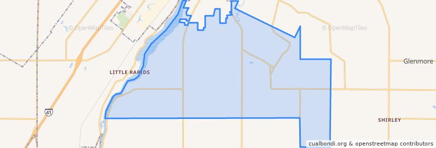 Mapa de ubicacion de Town of Rockland.