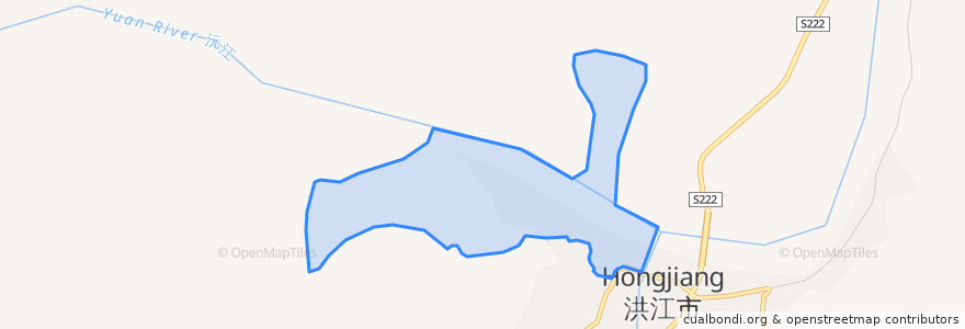 Mapa de ubicacion de 沅江路街道.