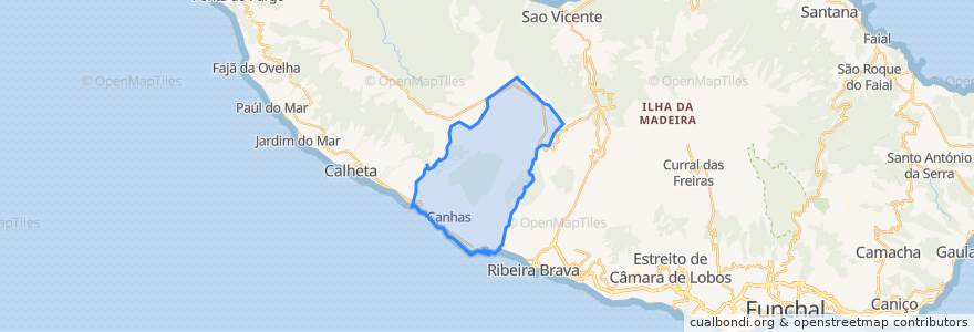 Mapa de ubicacion de Ponta do Sol.