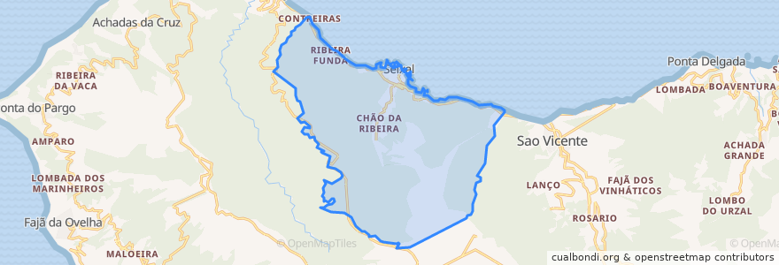 Mapa de ubicacion de Seixal.