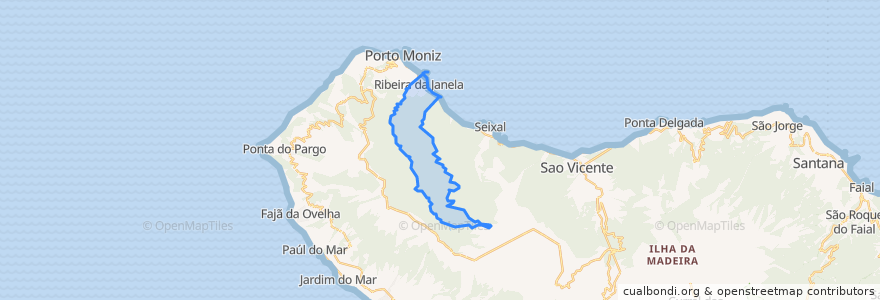 Mapa de ubicacion de Ribeira da Janela.