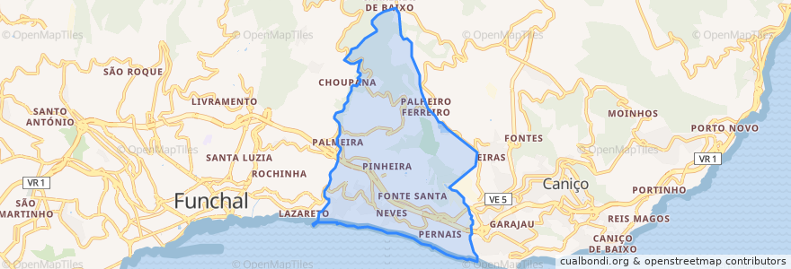 Mapa de ubicacion de São Gonçalo.