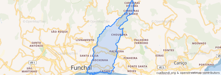 Mapa de ubicacion de Santa Maria Maior.