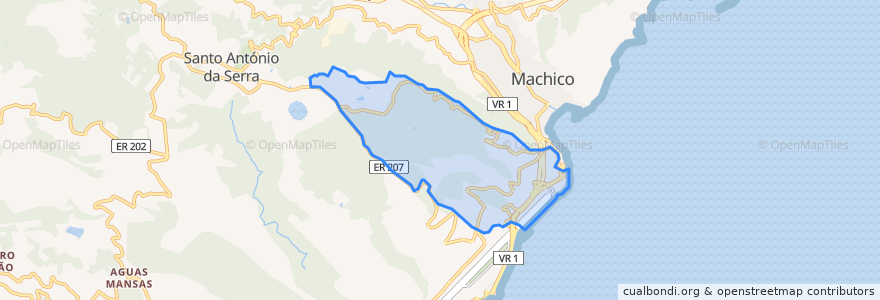 Mapa de ubicacion de Água de Pena.