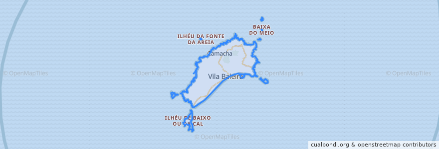 Mapa de ubicacion de Porto Santo.