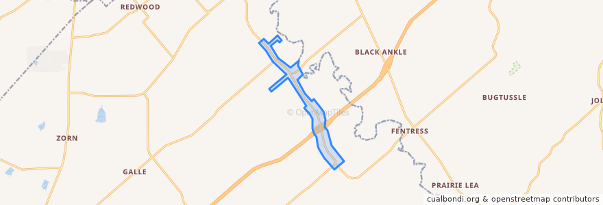 Mapa de ubicacion de Staples.