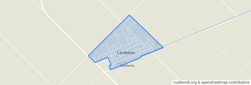 Mapa de ubicacion de Carabelas.