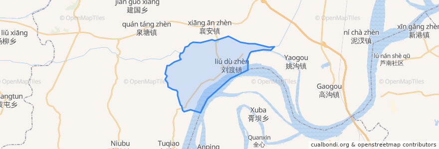 Mapa de ubicacion de Liudu.