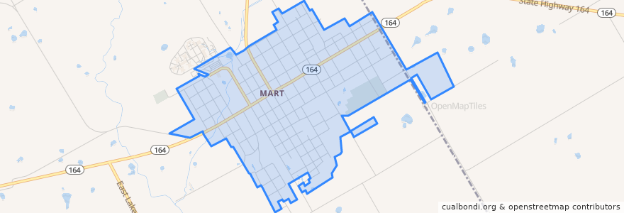 Mapa de ubicacion de Mart.