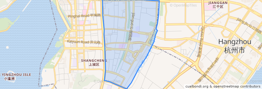 Mapa de ubicacion de 小营街道.