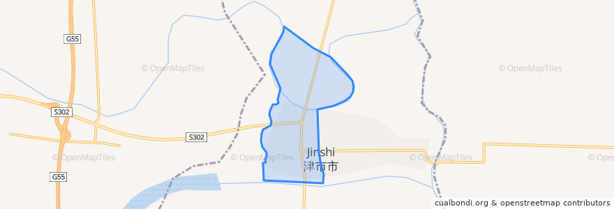 Mapa de ubicacion de 三洲驿街道.