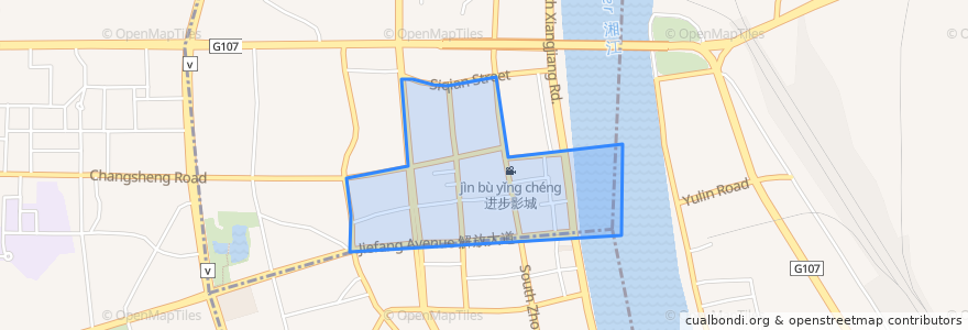 Mapa de ubicacion de 人民路街道.