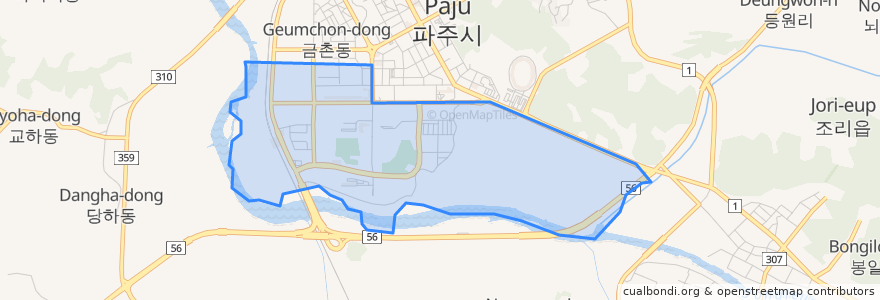 Mapa de ubicacion de Geumchon 2(i)-dong.