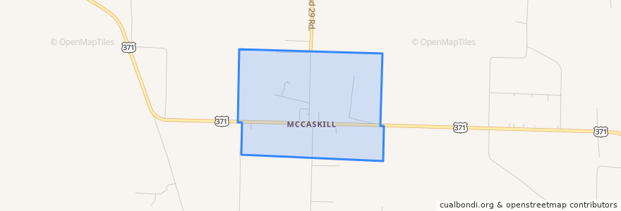 Mapa de ubicacion de McCaskill.