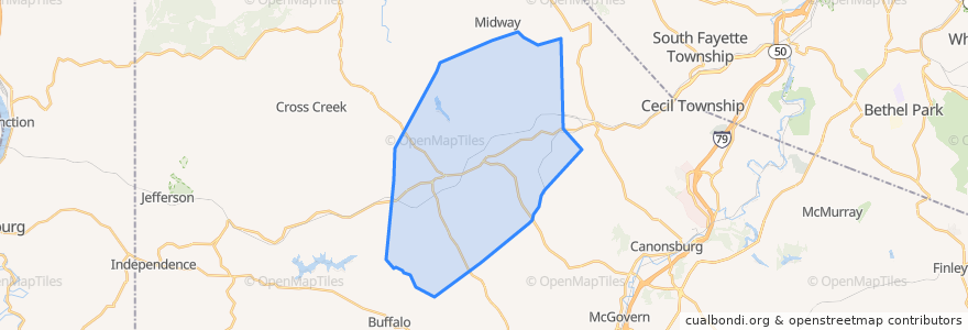 Mapa de ubicacion de Mount Pleasant Township.