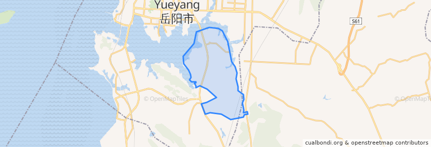 Mapa de ubicacion de 奇家岭街道.