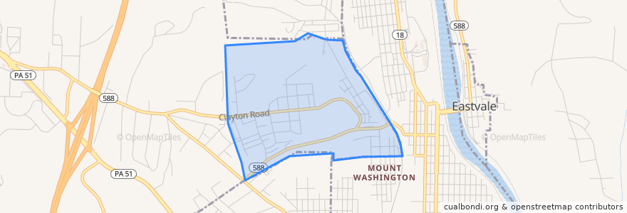 Mapa de ubicacion de White Township.