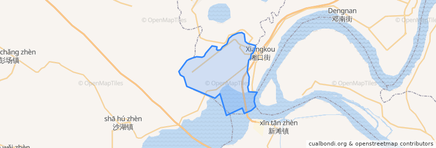 Mapa de ubicacion de 湘口街道.