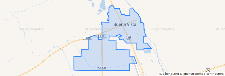 Mapa de ubicacion de Buena Vista.