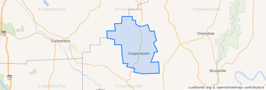 Mapa de ubicacion de Jackson Township.