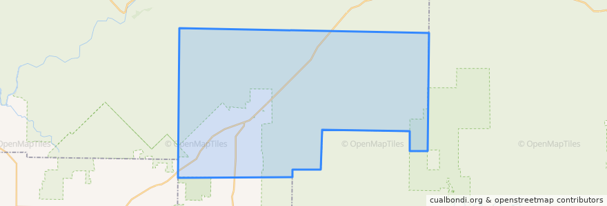 Mapa de ubicacion de Jenks Township.