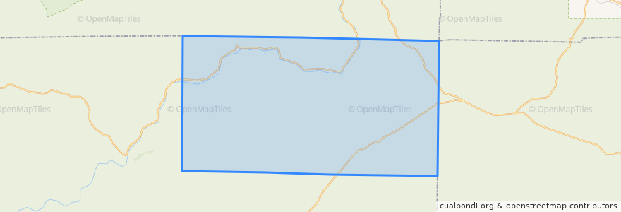 Mapa de ubicacion de Howe Township.