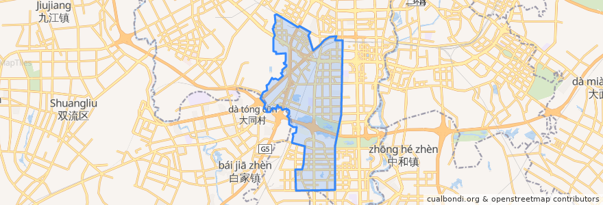 Mapa de ubicacion de Shiyang.