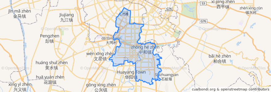 Mapa de ubicacion de 高新区（南区）.