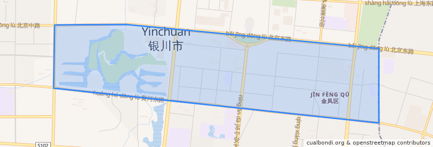 Mapa de ubicacion de 北京中路街道.