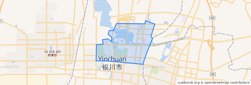 Mapa de ubicacion de 上海西路街道.