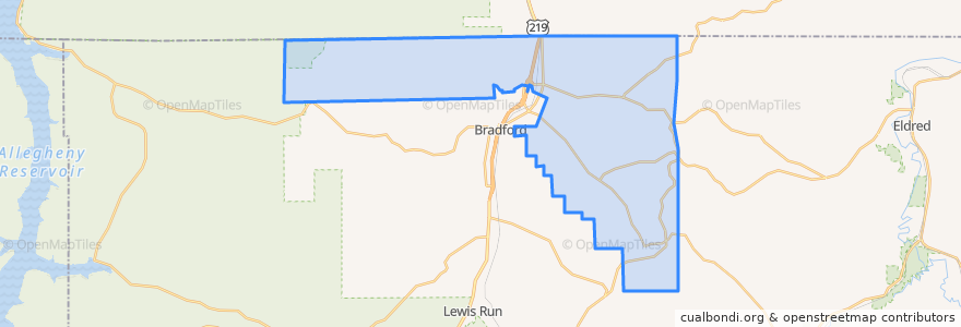 Mapa de ubicacion de Foster Township.