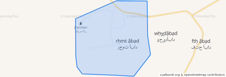 Mapa de ubicacion de رحمت‌آباد.