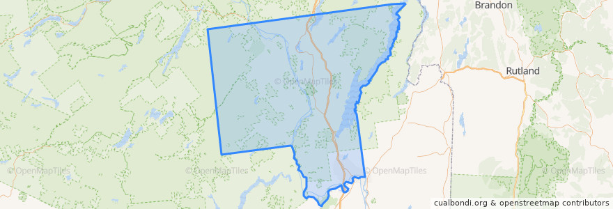 Mapa de ubicacion de Warren County.