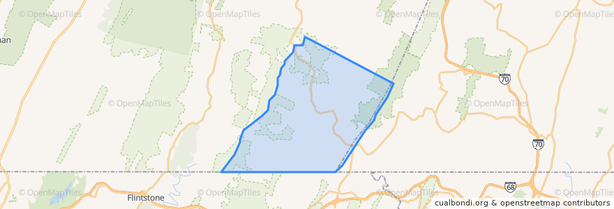 Mapa de ubicacion de Mann Township.