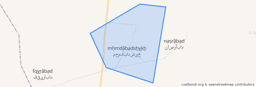 Mapa de ubicacion de محمدآباد شیخ.