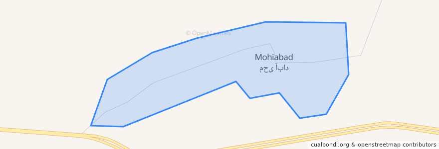 Mapa de ubicacion de محی آباد.
