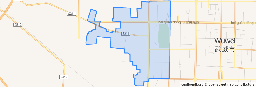 Mapa de ubicacion de 西关街街道.