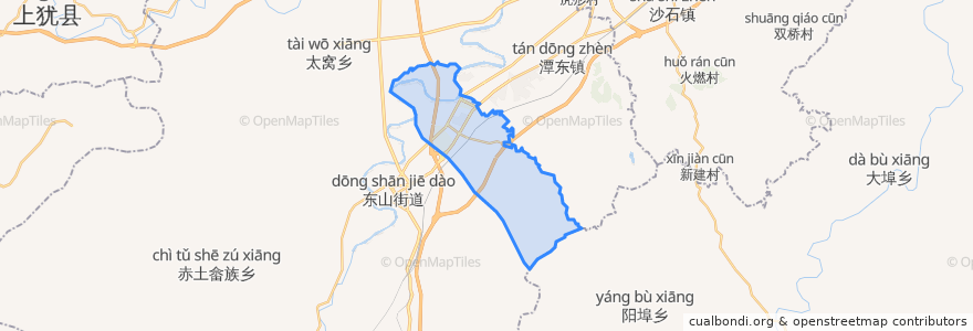 Mapa de ubicacion de 龙岭镇.